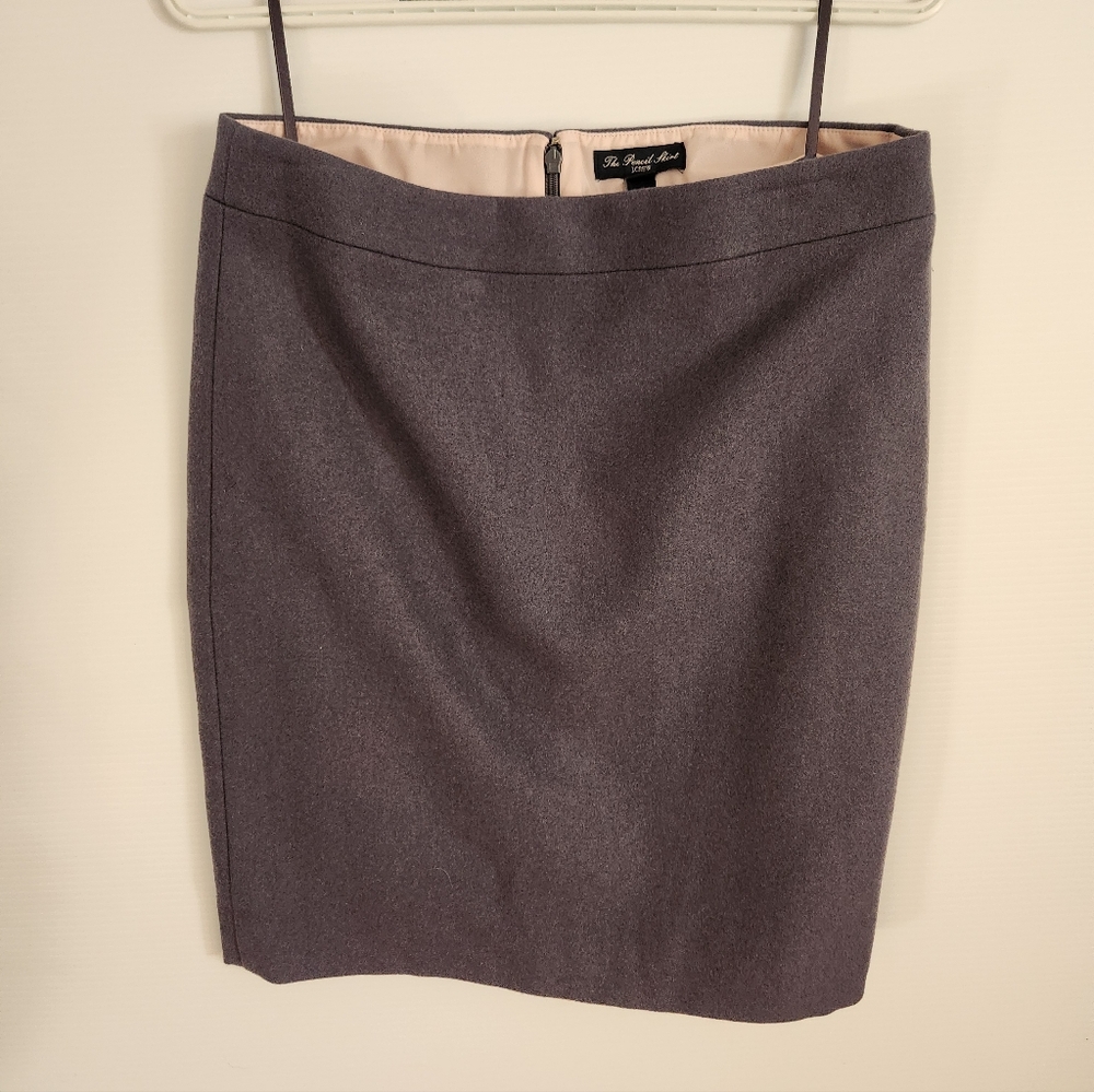 J.Crew NWT Gray Women's Pencil Skirt, Size 8p